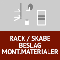 Rack / Skabe Beslag Monterings materialer