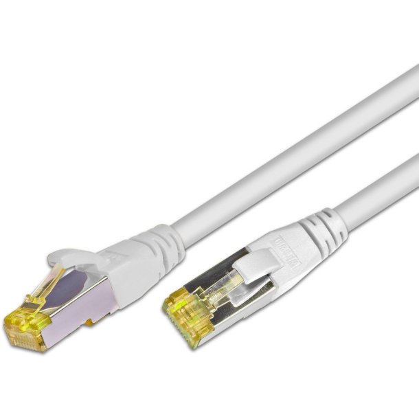 CAT6A HQ Patchkabel, S/FTP, LSOH, Hvid