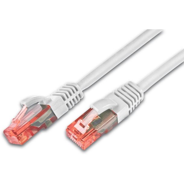 CAT6 Patchkabel, U/UTP, LSZH, Hvid