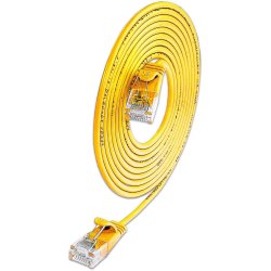 CAT6 Light Patchkabel rund,  2,8mm, Gul