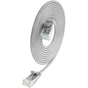 CAT6 Light Patchkabel rund, &Oslash; 2,8mm, Gr&aring;