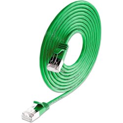 CAT6 Light Patchkabel rund, Skrmet,  3.8mm, Grn