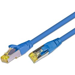 CAT6A HQ Patchkabel, S/FTP, LSOH, Bl