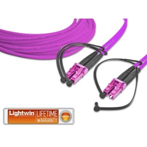 Litghwin High Quality Duplex LWL Patch Cord, MM OM4, LC - LC