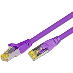 CAT6A HQ Patchkabel, S/FTP, LSOH, Violet