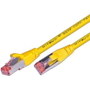 CAT6 Patchkabel, S/FTP, LSZH Gul