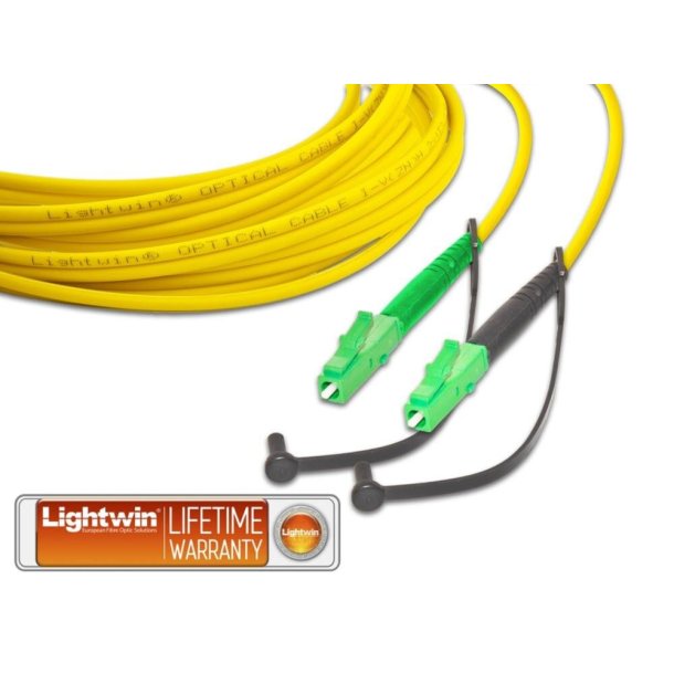 Lightwin LSP-09 LC/APC-LC/APC Simplex Fiberkabel | OS2