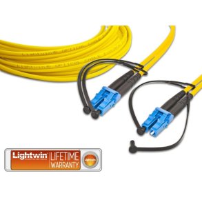 Lightwin LDP-09 LC-LC Duplex Fiberkabel | OS2 Standarden