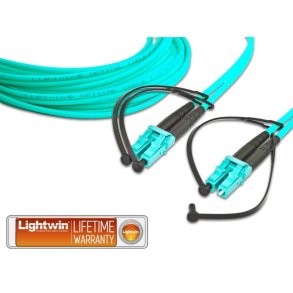 Lightwin LDP-50 LC-LC Duplex Fiberkabel | OM3 Standarden