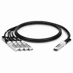 Lightwin LWO-DAC-B-QSFP-1M passivt 40G QSFP+ til 4x 10G SFP+ Direct Attach Copper breakout-kabel 1 meter