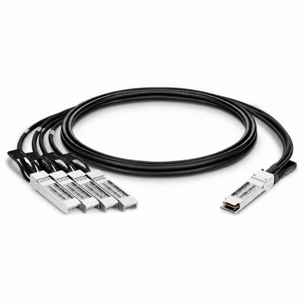 Lightwin LWO-DAC-B-QSFP-1M passivt 40G QSFP+ til 4x 10G SFP+ Direct Attach Copper breakout-kabel 1 meter