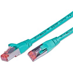 CAT6 Patchkabel, S/FTP, LSZH Turkis