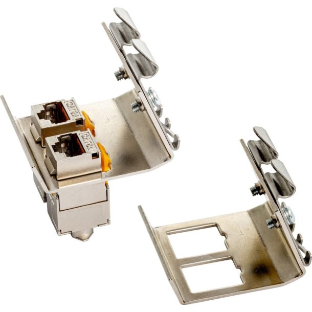 Wirewin DIN adapter for 2 keystone metal