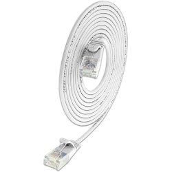 CAT6 Light Patchkabel rund, &Oslash; 2,8mm, Hvid