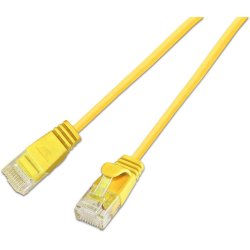 CAT6 Light Patchkabel rund,  2,8mm, Gul