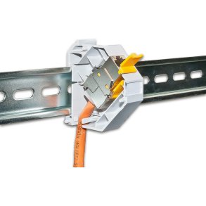 Wirewin DIN adapter for 1 keystone plastik