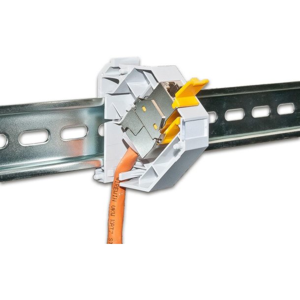 Wirewin DIN adapter for 1 keystone plastik