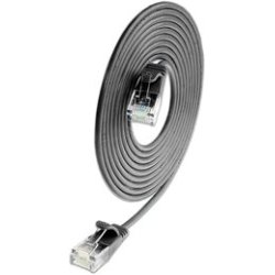 CAT6 Light Patchkabel rund, &Oslash; 2,8mm Sort