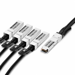 Lightwin LWO-DAC-B-QSFP-1M 40G til 4x 10G DAC Breakout Kabel | 1m