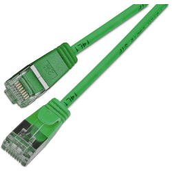 CAT6 Light Patchkabel rund, Skrmet,  3.8mm, Grn