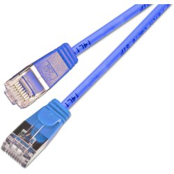 CAT6 Light Patchkabel rund, Skrmet  3.8mm, Bl