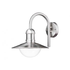 Ledarc Væglampe rustfri stål E27 inklusiv pære 