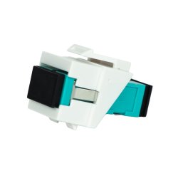 SimplyFIBER 10 Pak SC/PC to SC/PC MM Keystone, Hvid, SF-42SCMW-10