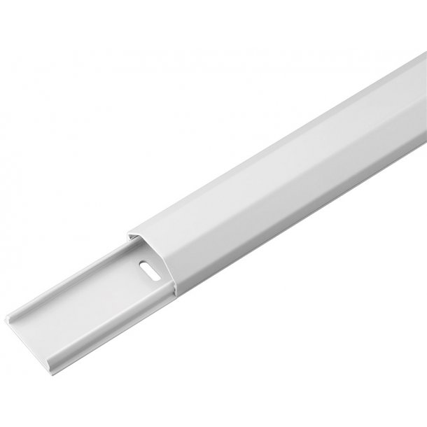 Kabelskinne aluminium 33 mm 1.1 m hvid