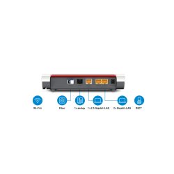 FRITZ!Box 5530 Fiber med integreret XGS-PON SFP modul og 2.5G LAN til internetudbydere og bredb�ndsoperat�rer