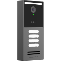 Grandstream GDS3726Q Smart IP video d�rstation med 2K Ultra HD kamera, 4 hurtigkaldstaster og RFID-l�ser i rustfrit metalkabinet