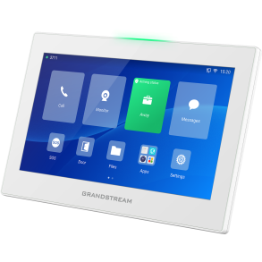 Grandstream GSC3574 hvid 7 tommer HD IP betjeningspanel og touch-sk�rm til samtaleanl�g, adgangskontrol og m�derumsbooking