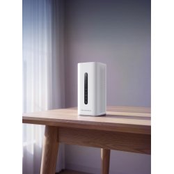Grandstream GWN7072 hvid Tri-Band Wi-Fi 7 router med 10G Combo port og stilrent, tidsl�st t�rndesign