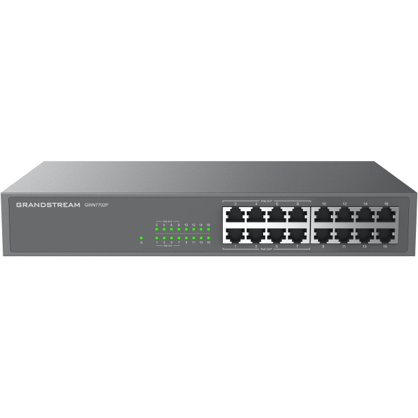 Grandstream GWN 7702P 16 port 8xPoE Unmanaged switch