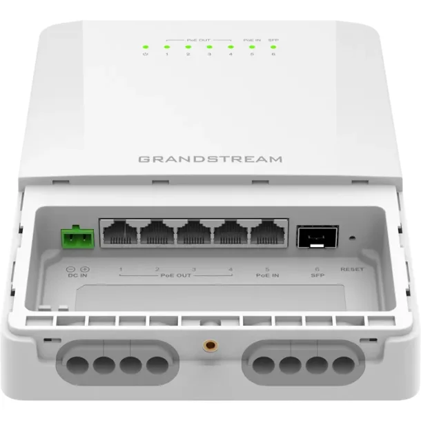 Grandstream GWN 7710R - 1x2.5G, 4 x PoE Udend&oslash;rs, Light Managed Switch