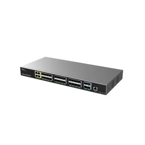 Grandstream GWN7831 Enterprise Layer 3 aggregeringsswitch med 24 1G SFP og 4 10G SFP+ fiberporte