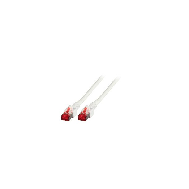 Patchkabel RJ45 S/FTP Cat.6 LSZH CCA, Hvid 