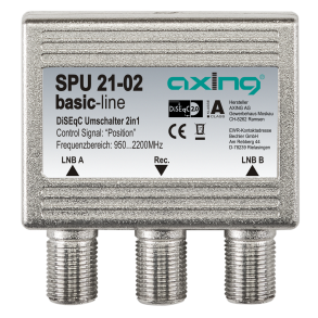 Axing SPU 21-02 DiSEqC 2 switch udend&oslash;rs 