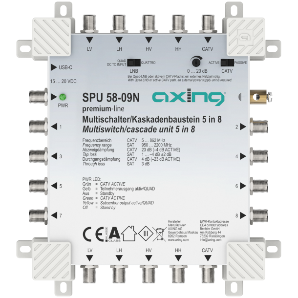 Axing Multiswitch 5/8 SPU 58-09N