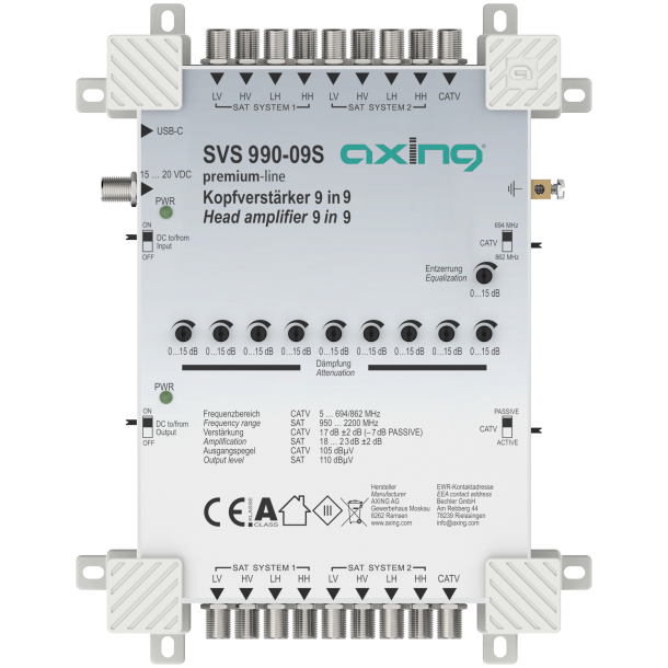 Axing multiswitch forstrker SVS 990-09S