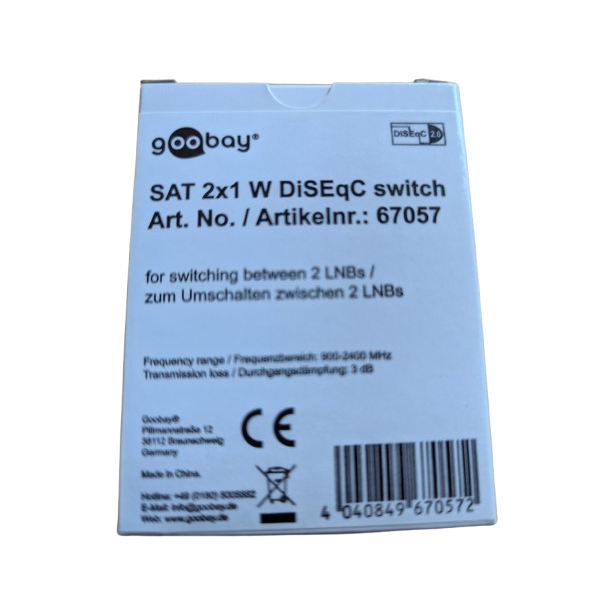 Goodbay DiSEqc 2x1 (lagersalg)