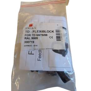 Triax Flexblock TD67/78/88 Sort (lagersalg)