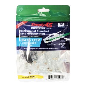 Simply45 Cat6/6A standart RJ45 gr&oslash;n 20 stk. S45-1120 