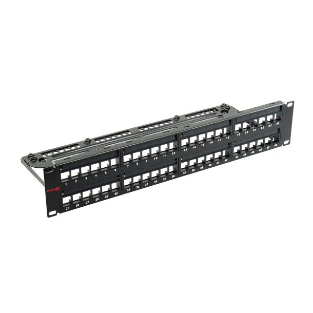 Simply45 48 Port Uskrmet Patchpanel S45-2048U