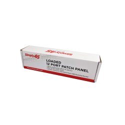 Simply45 12 port v&aelig;gh&aelig;ngt CAT6 UTP patch Panel S45-2612