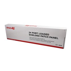 Simply45 24 Port Loaded Sk&aelig;rmet Patchpanel S45-2724S