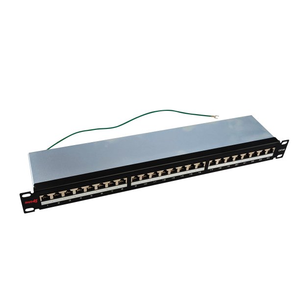 Simply45 24 Port Loaded Skrmet Patchpanel S45-2724S