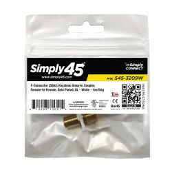 Simply45 F-Connector (3Ghz) Keystone S45-3209W 