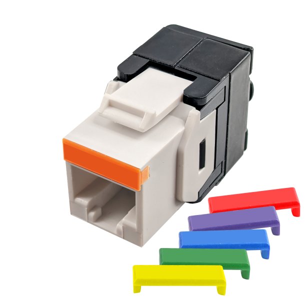 Simply45 Cat5e Keystone hvid S45-3500W