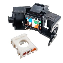 Simply45 10G CAT6/6A UTP Keystone sort S45-3600B