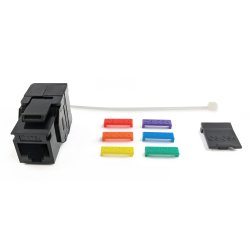 Simply45 10G CAT6/6A UTP Keystone sort S45-3600B